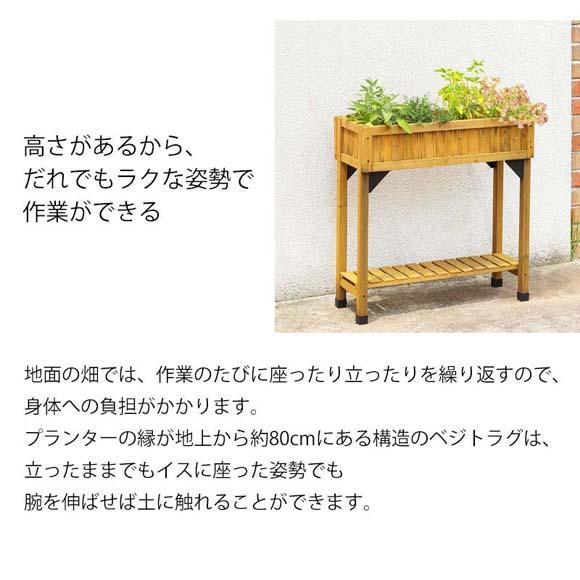 57939600 レイズドベッド ハーブプランター スリム ナチュラル