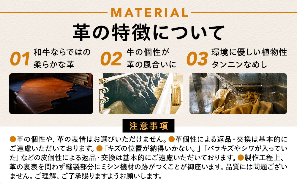 紀州和華牛レザー 三角コインケース［紀の川八朔（キャメル）］