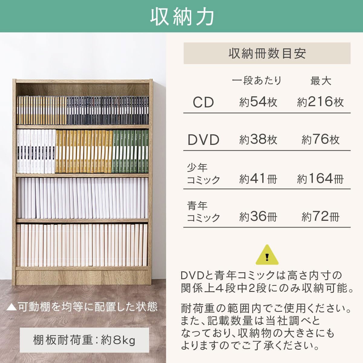 【完成品でお届け】薄型本棚 木製マルチラック（ウォールナット）カラーボックス スリム 本棚 4段 大容量 収納棚 可動棚 幅60cm 省スペース 漫画収納 スリム本棚 薄型 ラック 木製 コミック収納 収納 一人暮らし リビング 書斎 AKANBRHM0830-0-WAL