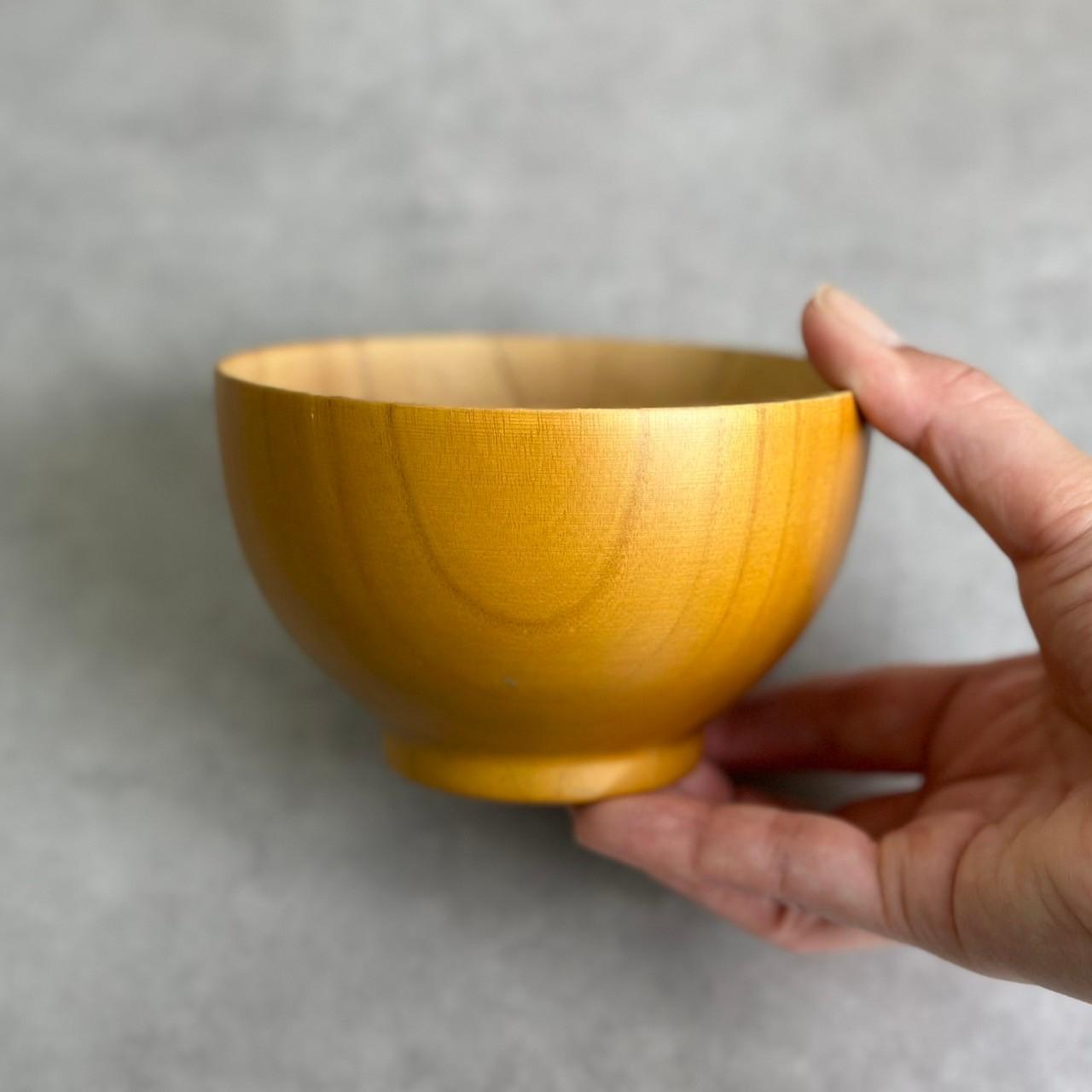 ギフトボックス付き ペア ナチュラルボウル ブラウン 2個セット 箸付き［YS152］