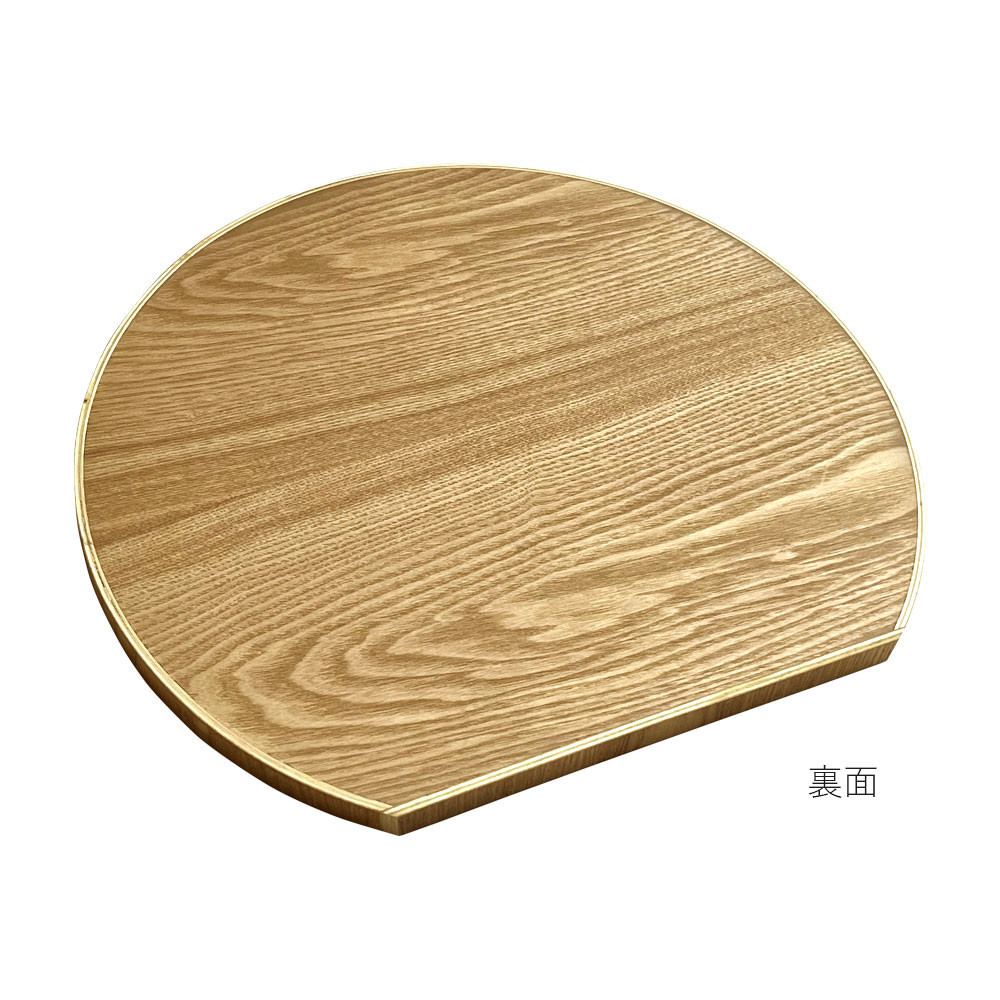 紀州漆器 木製 半月盆 美空 白 お盆 トレー 約36cm