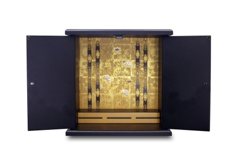 タツクラフト 紀州塗り ミニ仏壇 小 鉄黒