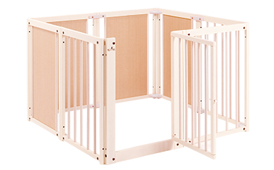 ペット用木製サークル『ペットサークル F 80 XL（ホワイト色）』【KR9】