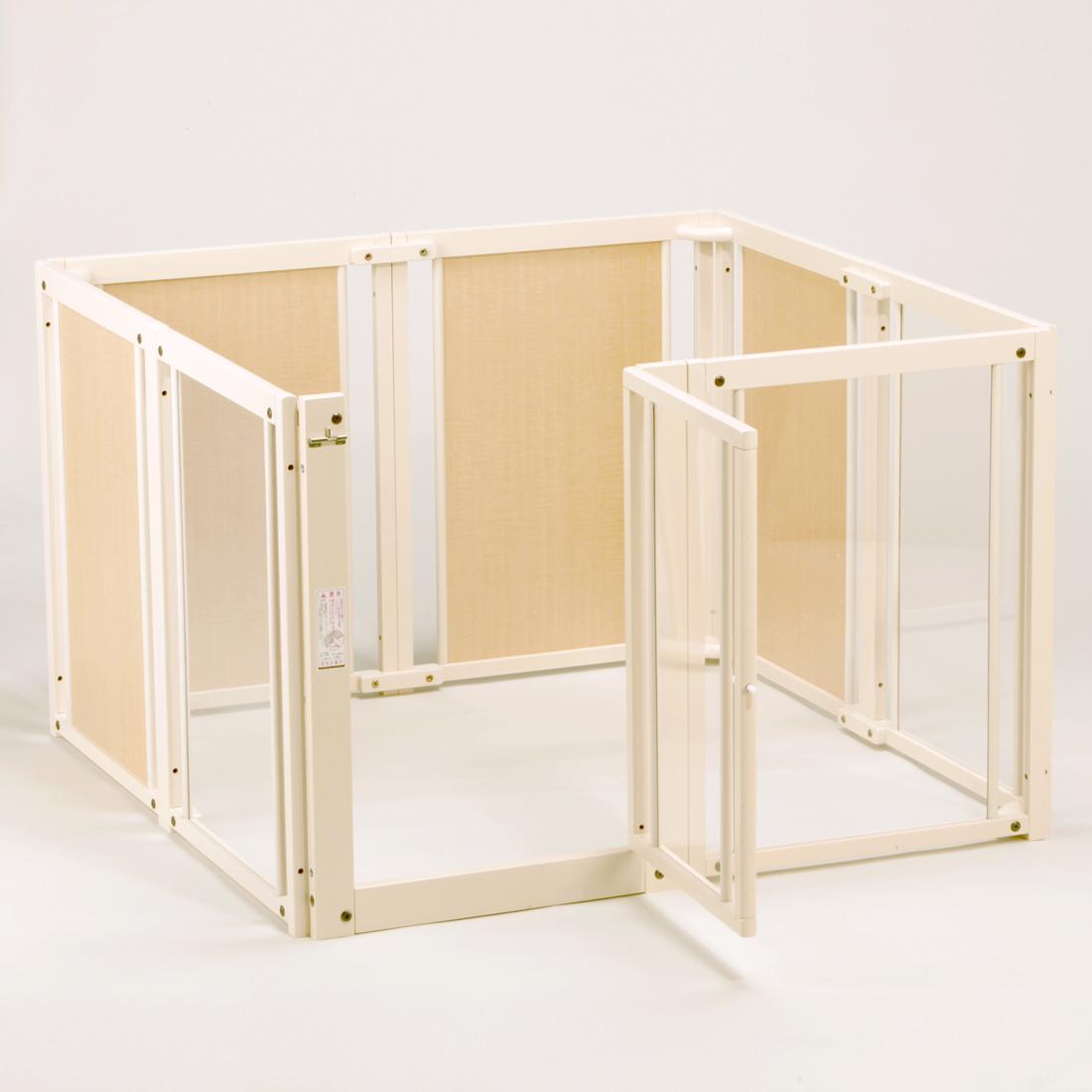 ペット用木製サークル『ペットサークル F 80 XL アクリル（ホワイト色）』【KR12】