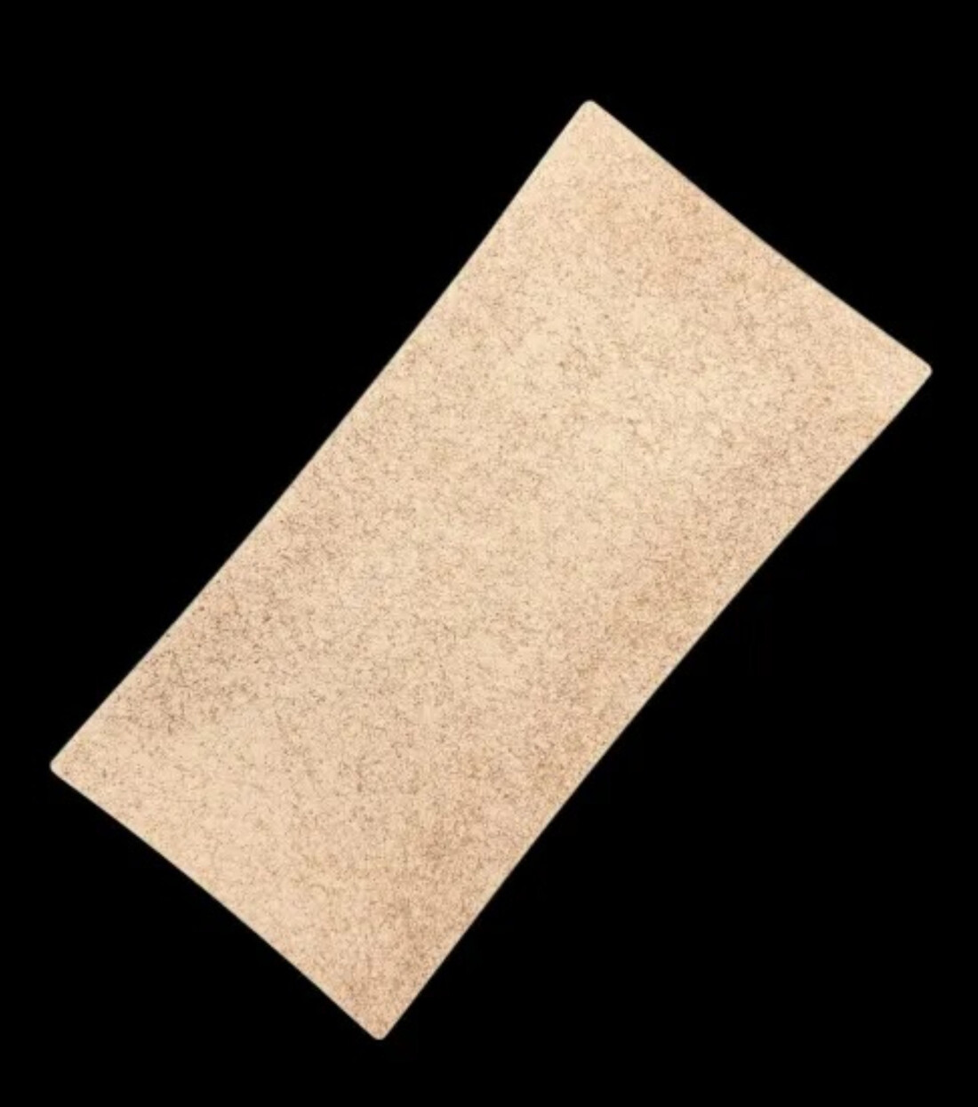 波レクタングルプレート 乱糸(マット仕上げ)漆白