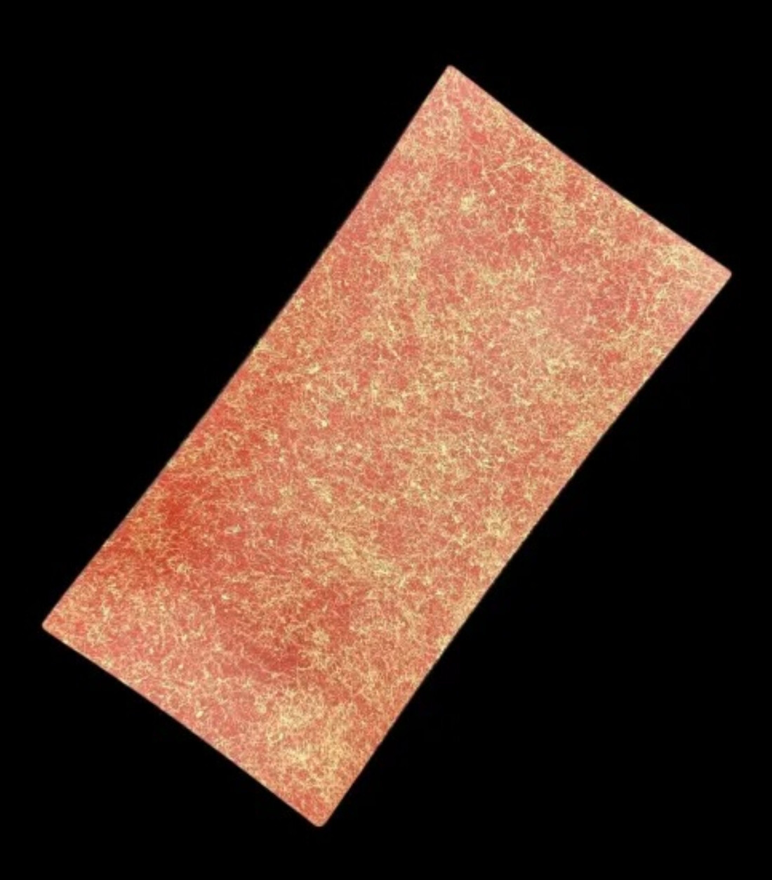 波レクタングルプレート 乱糸(マット仕上げ)本朱