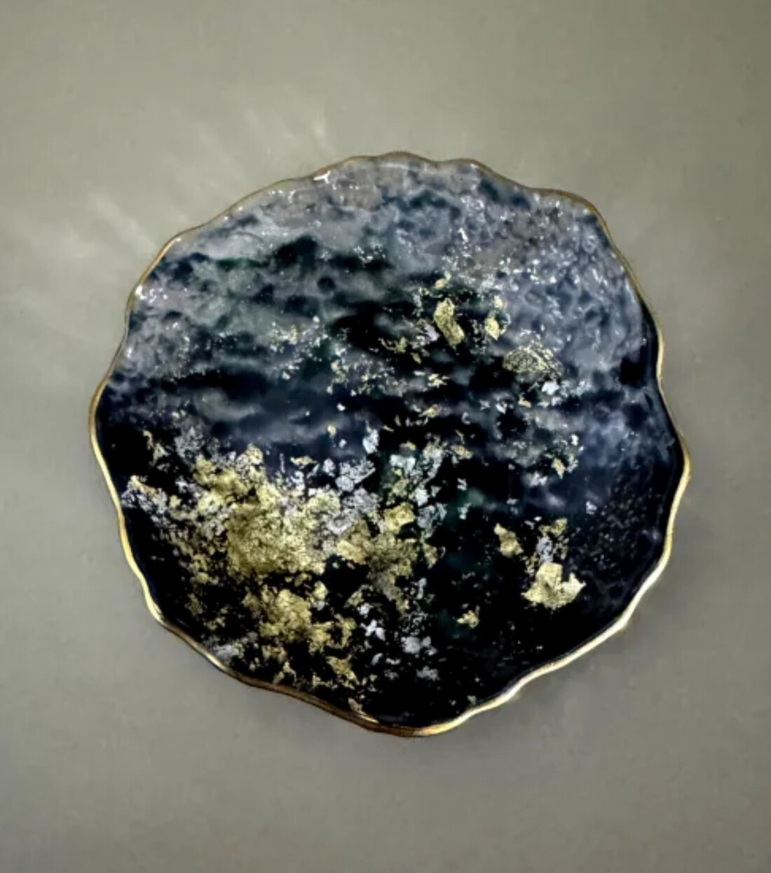 豆皿 口金ロック グラデーションブラック ［NF165］