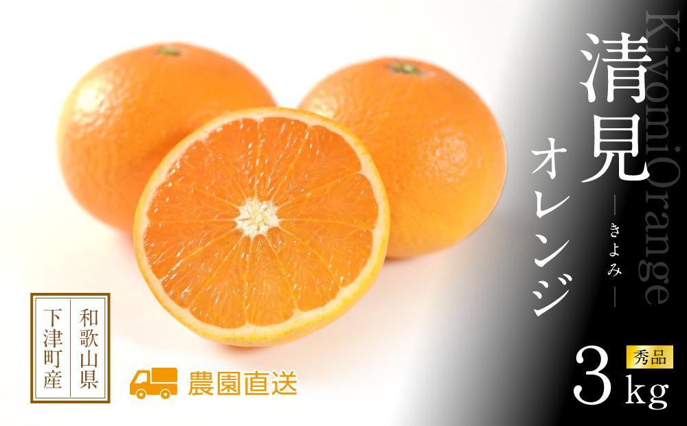 清見オレンジ 約3kg M・L・2L・3Lサイズおまかせ 《赤秀》 和歌山県産 農園直送 まごころ産直みかん 【北海道・沖縄県・一部離島 配送不可】みかん きよみ 清見タンゴール 清美 柑橘 贈答