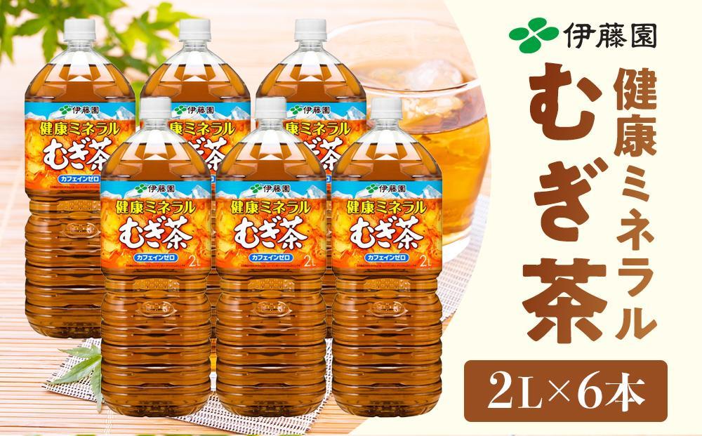 定期便 毎月 全3回 健康ミネラル麦茶 2L×6本 １ケース 3ヶ月定期便