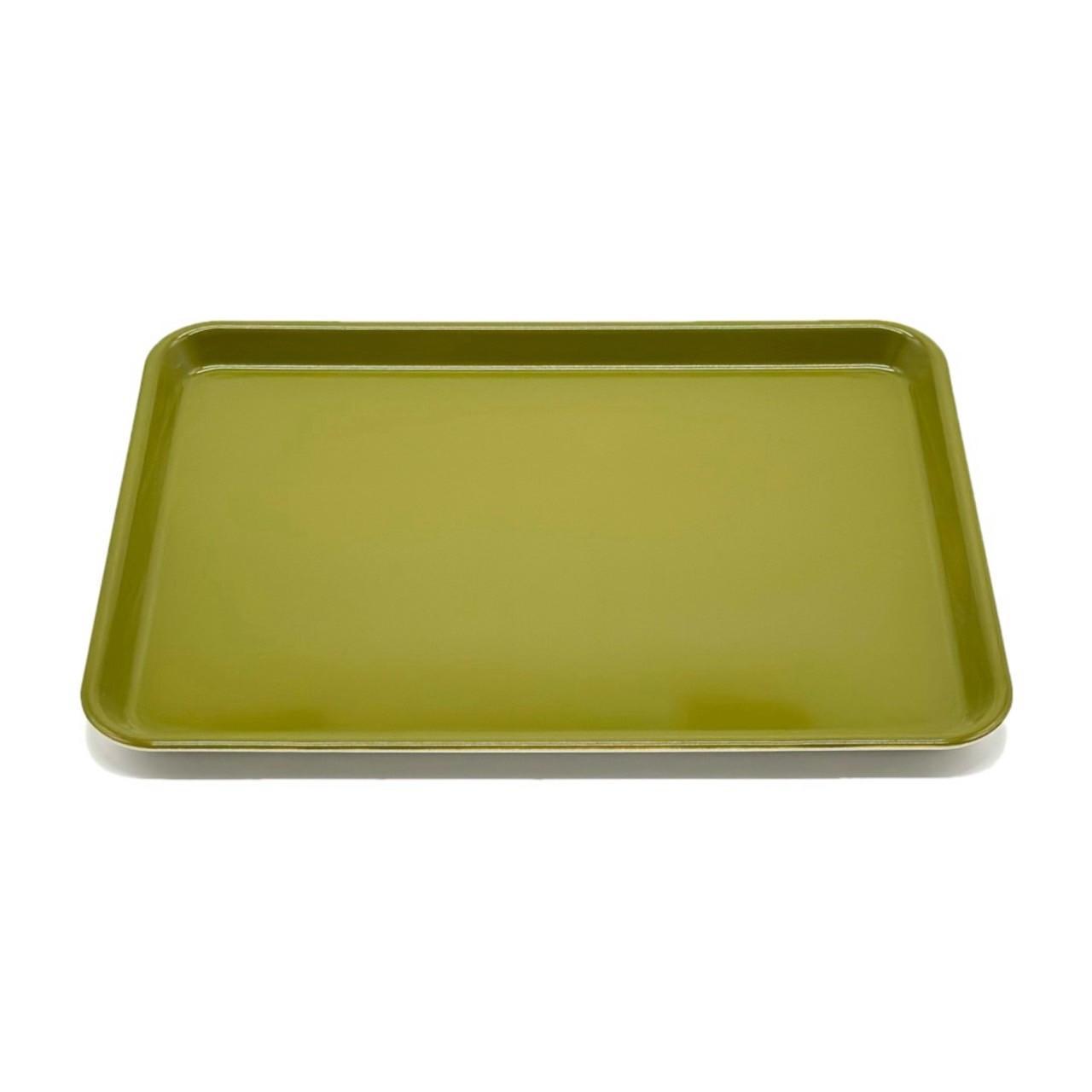 NICO トレイ ［オリーブ 単品 1枚］トレー 食洗機対応 電子レンジ 滑り止め かわいい 33cm