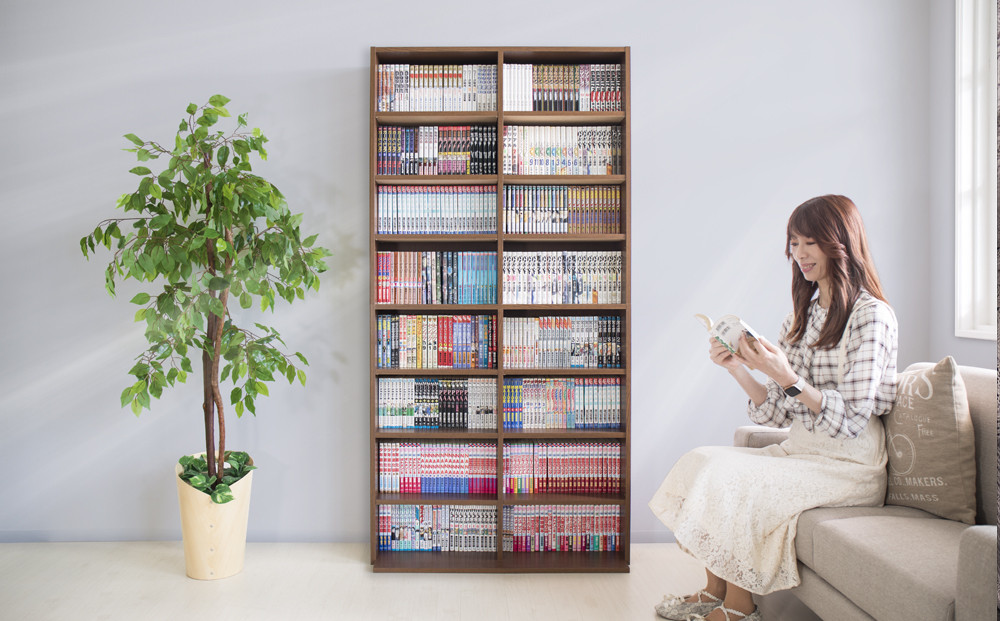 国産文庫書棚 ブラウン rsb5815312