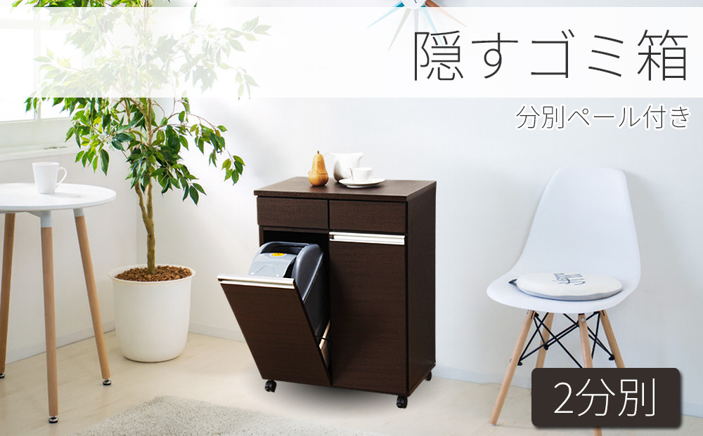 ダイニングダストボックス2D ブラウン SB23705