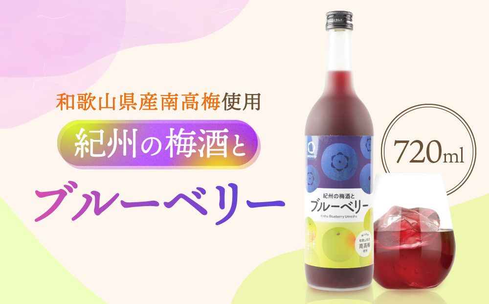 紀州の梅酒とブルーベリー 720ml 中野BC UMESHUfor