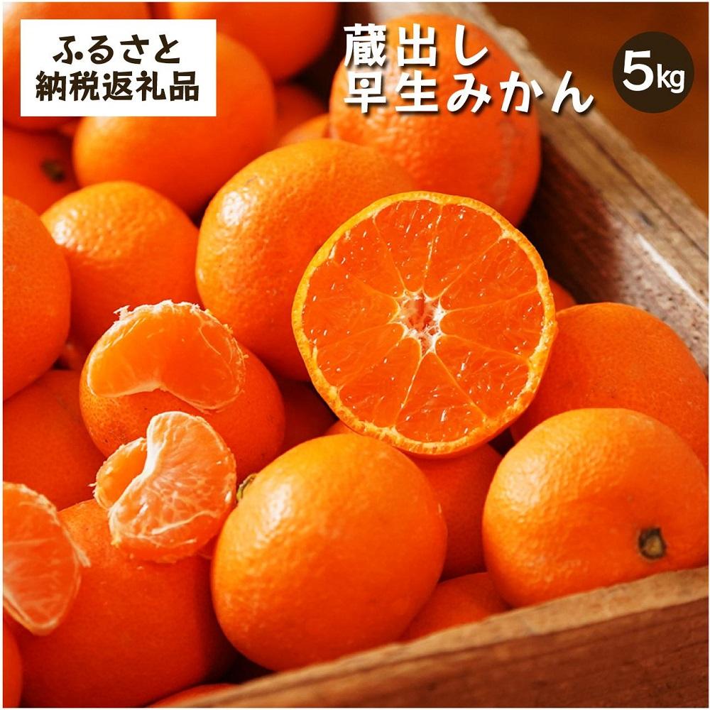 蔵出しみかん早生　5kg家庭用｜和歌山県海南市下津町の特産品蔵出しみかんの早生品種【2026年1月発送開始】