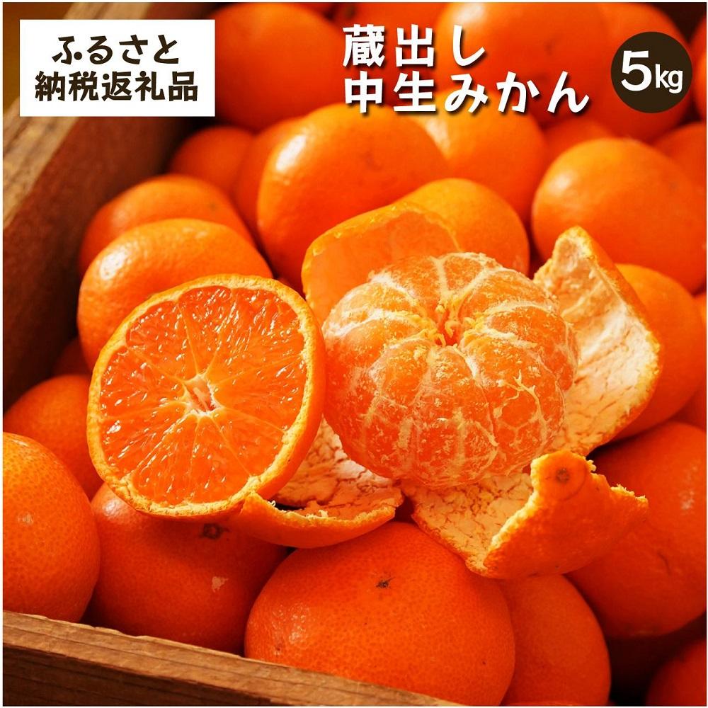 蔵出しみかん中生　5kg家庭用｜和歌山県海南市下津町の特産品蔵出しみかんの中生品種を産地直送でお届け【2026年1月発送開始】