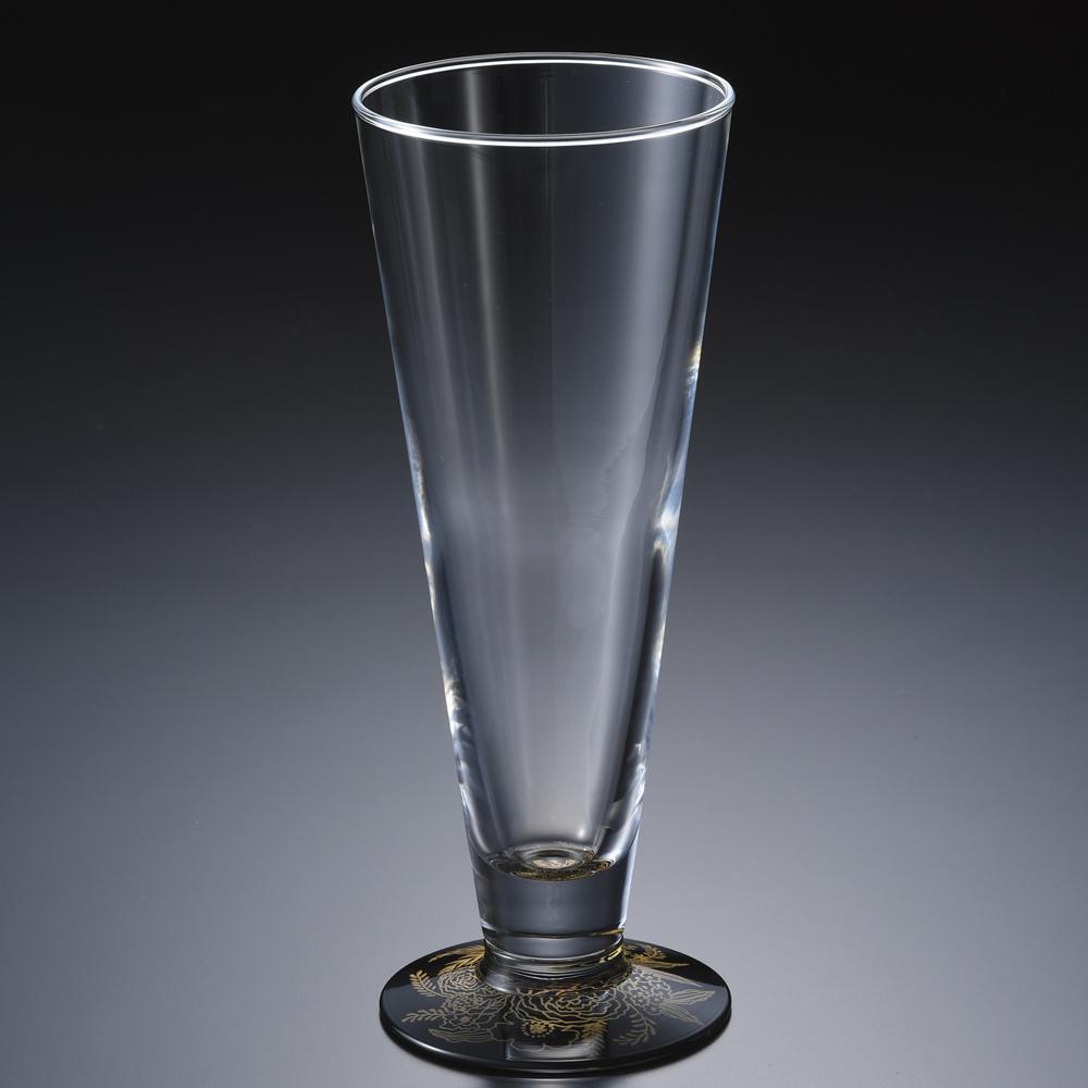 ぬりもん de Verre ピルスナーグラス 蒔絵 ボタニカル 金