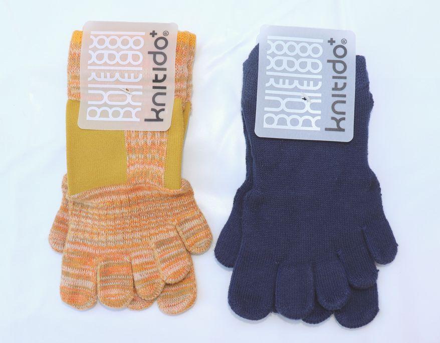 knitido+ブランド 5本指ソックス2足セットB(23~25cm)