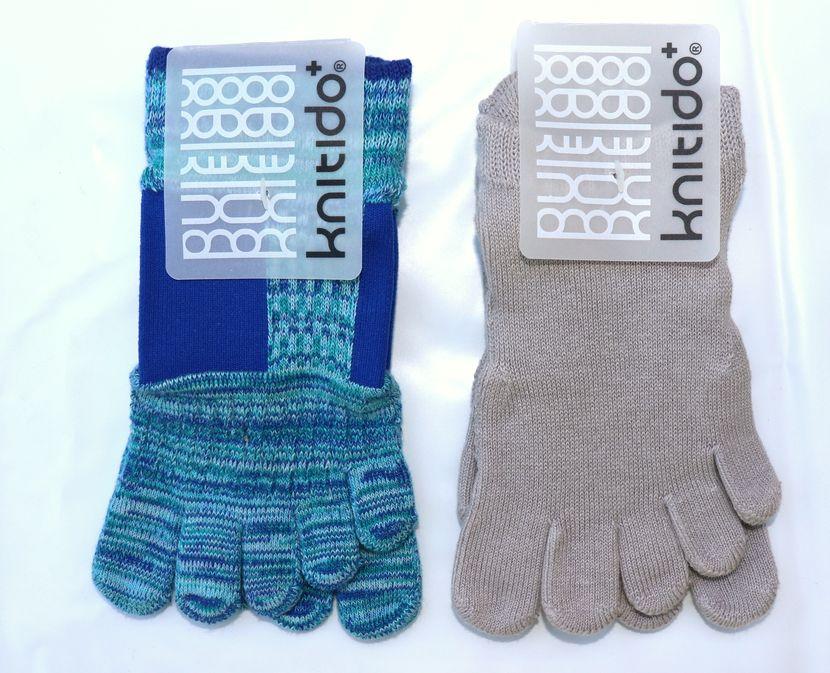 knitido+ブランド 5本指ソックス2足セットB(25~27cm)