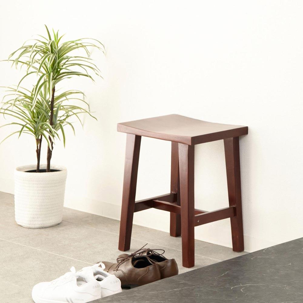 ウッドスツール ブラウン