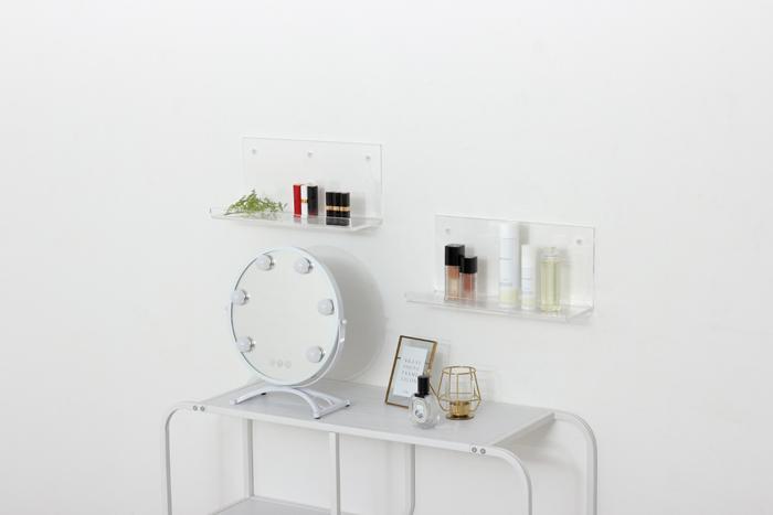 アクリリック ウォールシェルフ W38深型2個組