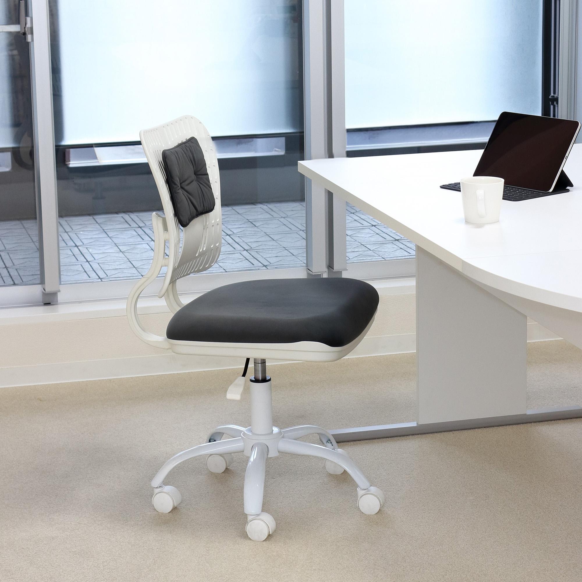 コンフィ オフィスチェア グレーホワイト