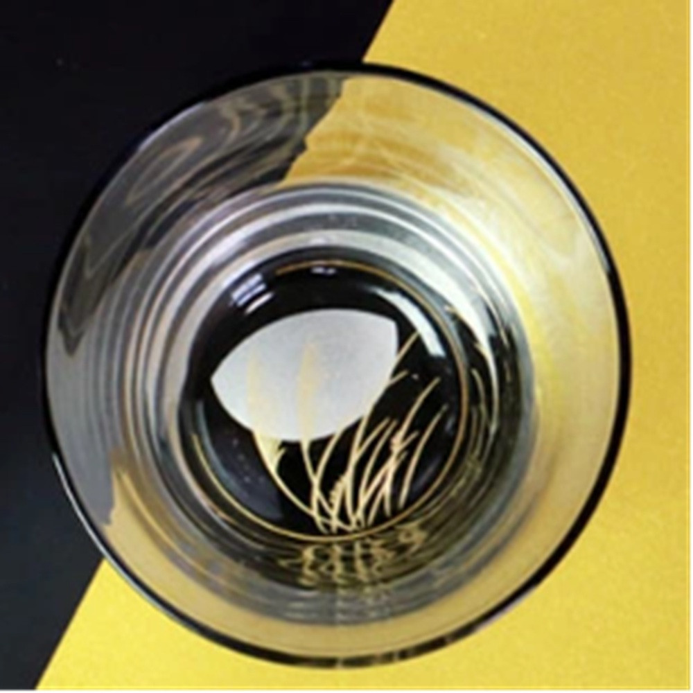 みよし漆器本舗 ぬりもん de Verre フリーグラス 単品 210ml 蒔絵 紀州塗り 黒／月