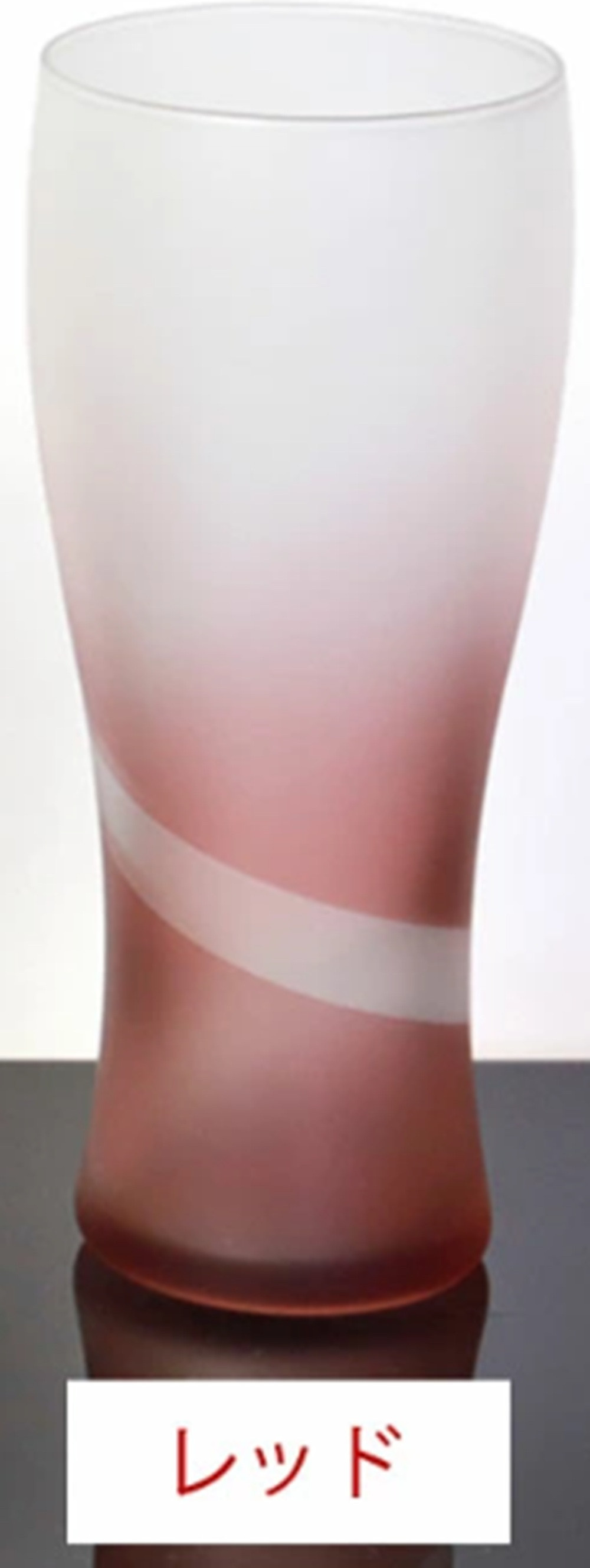 みよし漆器本舗 ぬりもん de Verre ビアグラス 単品 335ml シルキーライン 紀州塗り レッド