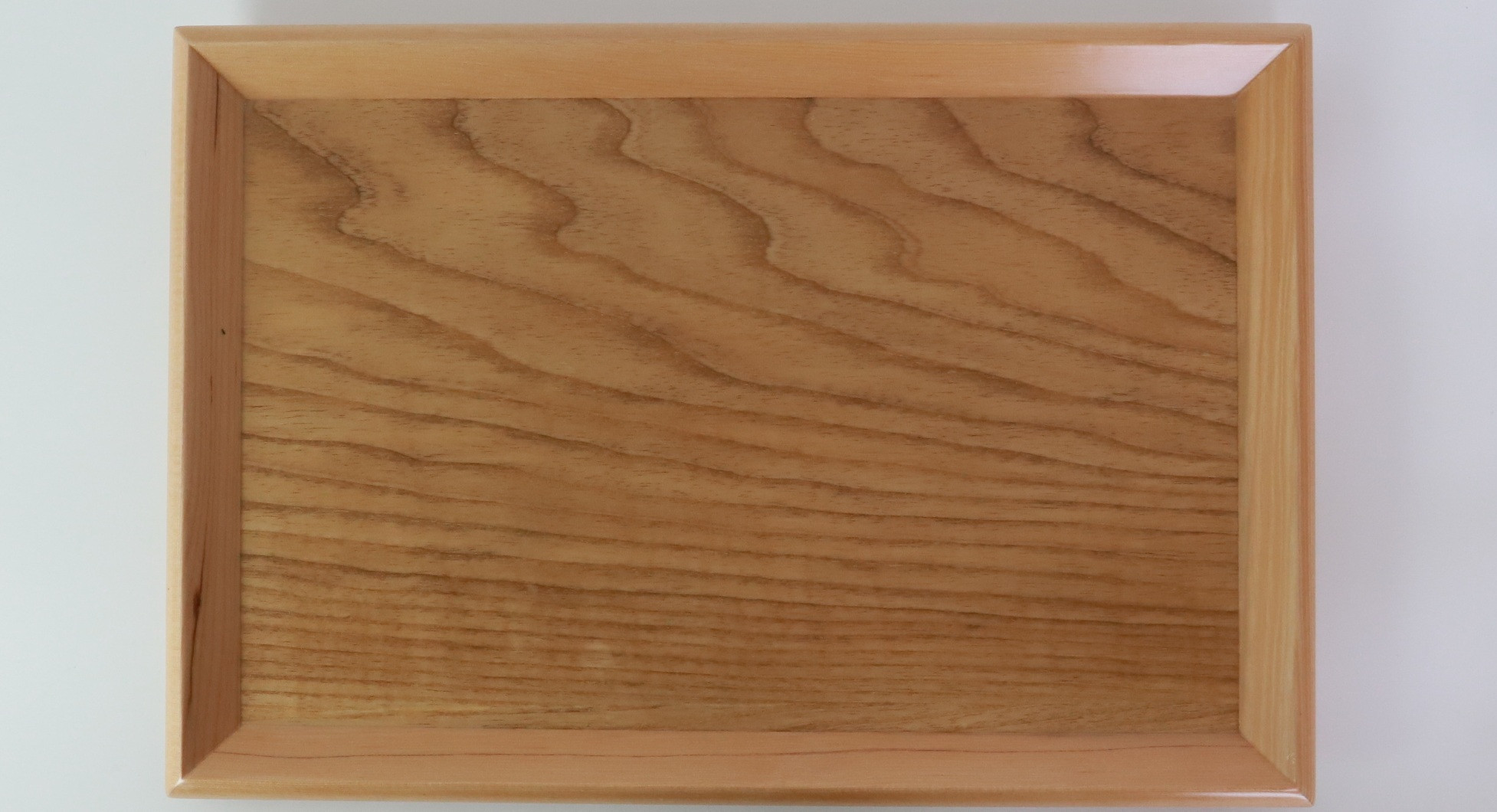 みよし漆器本舗 トレー お盆 木製 31.5cm ノンスリップ 白木