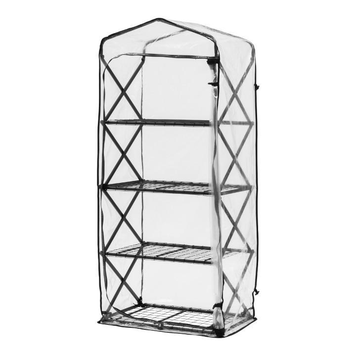 55895700 折りたたみ ダブルジップ温室 4段