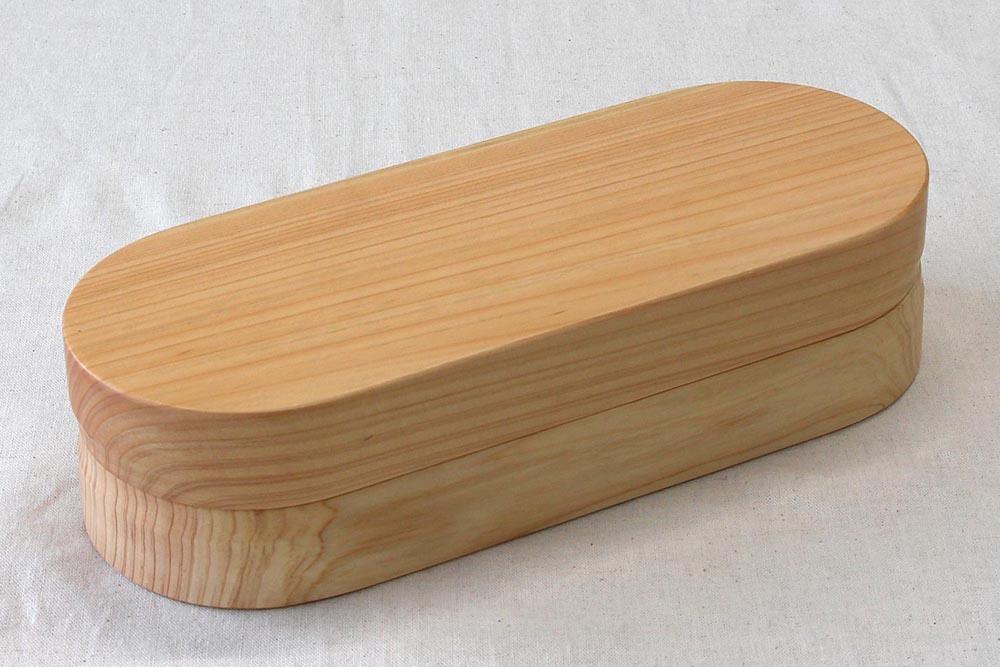 ◇紀州桧弁当箱 タイプ3 NA ナノコート 弁当包みセット【オハナ】