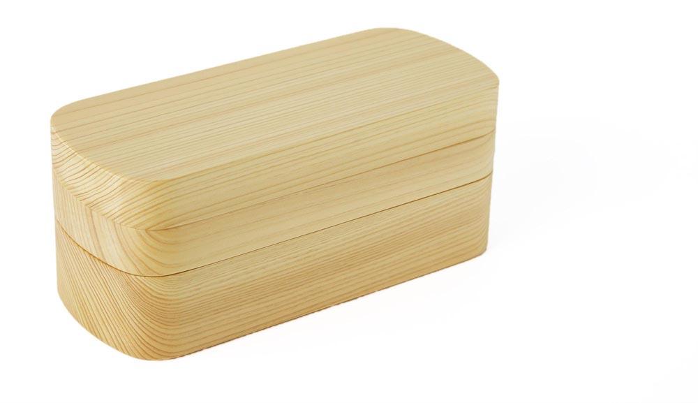 ◇紀州桧弁当箱 タイプ42 NAナノコート 弁当包みセット【コトリ】