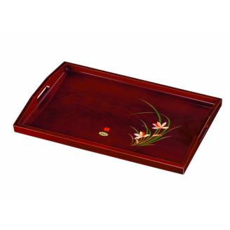 長手盆 木製 尺六 48cm 春ラン