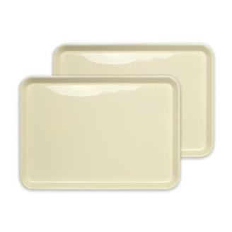 タツクラフト カラフルピノトレー M 33cm ホワイト 2枚組