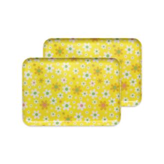 【イエロー 2枚組】タツクラフト ST ランチョン トレー M 33cm マーチ