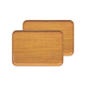 【ナチュラル2枚組】タツクラフト ST ランチョン トレー M 33cm ウッド