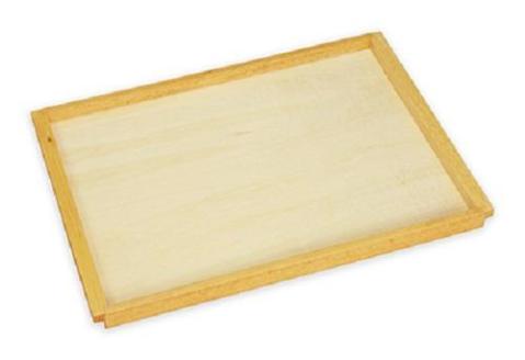 タツクラフト すべり止め付 木製 トレー 38cm ナチュラル