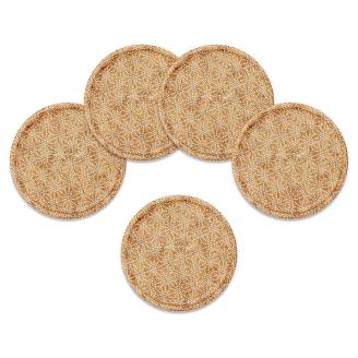 タツクラフト 友禅和紙コースター 5枚セット 麻の葉