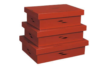 根来塗　切溜三入子