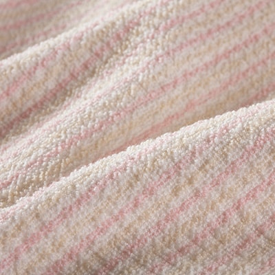 シール織さわやかタオルケットストライプ　(ピンク)　