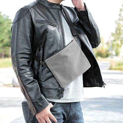 「モケッシュ」サコッシュバッグ(グレー)