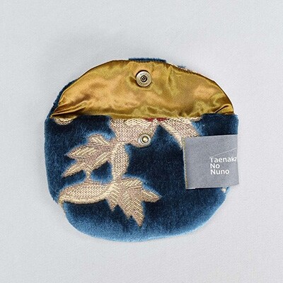 半円ポーチ【タエナカノヌノ】ブルー