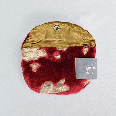 半円ポーチ【タエナカノヌノ】レッド