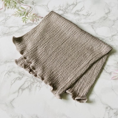 和歌山県産プレミアムシルク腹巻き　ベージュ