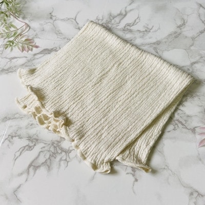 和歌山県産プレミアムシルク腹巻き　キナリ