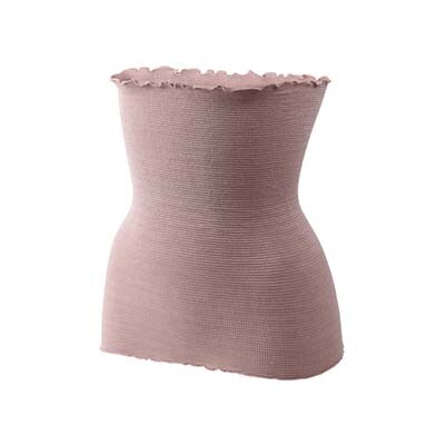 和歌山県産シルク腹巻き2枚セット　スモーキーピンク・シルバーグレー