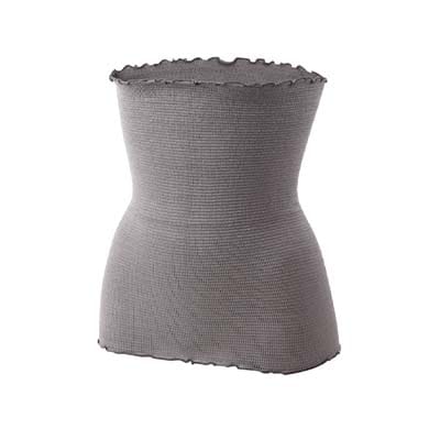 和歌山県産シルク腹巻き2枚セット　シルバー・サンドベージュ