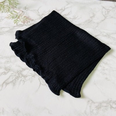 和歌山県産プレミアムシルク腹巻き　ブラック