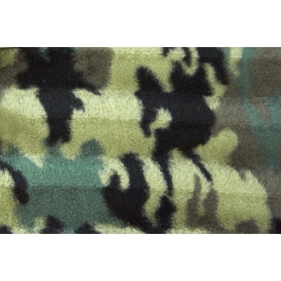 フラットシーツ 敷毛布 シングル 迷彩柄 アクリル 布団用 洗える モスグリーン