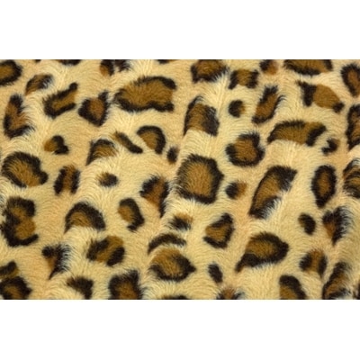 フラットシーツ 敷毛布 シングル ヒョウ柄 アクリル 布団用 洗えるシーツ ゴールド