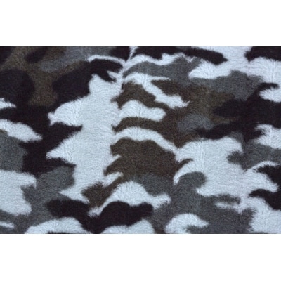 ワンタッチシーツ 敷毛布 シングル 迷彩柄 アクリル 布団用 洗える シーツ グレー